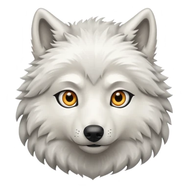 White wolf sticker