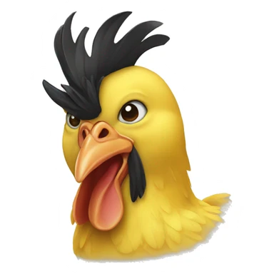 yellow chicken sticker