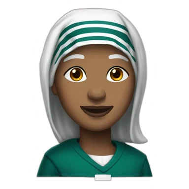 Mother Theresa in Eagles jersey sticker