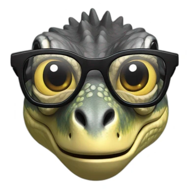 velociraptor glasses sticker