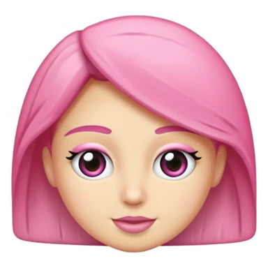 Beyaz kalp ve pembe kurdele q sticker