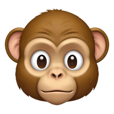 Tired monkey sticker