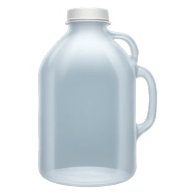 transparent plastic jug sticker