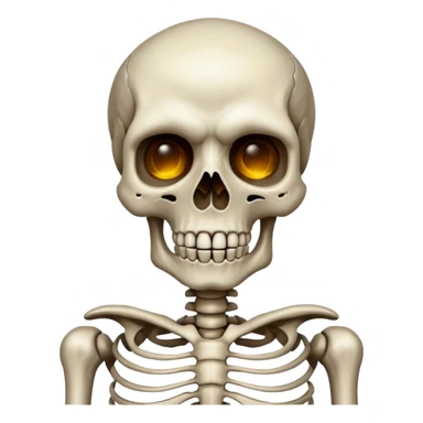 Raging skeleton sticker