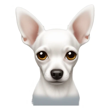 white chihuahua with dark ears sticker