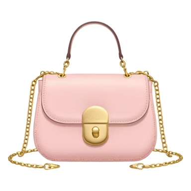 A bag in a light pink macaron color scheme sticker