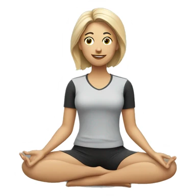 yoga teacher watching soccer sticker