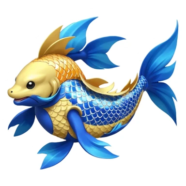 Manectric-Electrike-Furfrou-koi-Fakemon-fusion, full body sticker