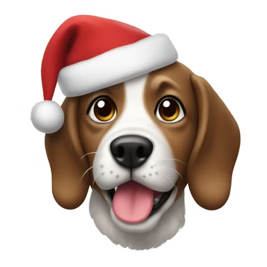chrismas dog sticker