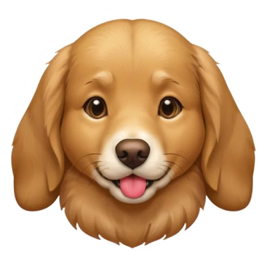 Golden retriever with kisses on her head  sticker