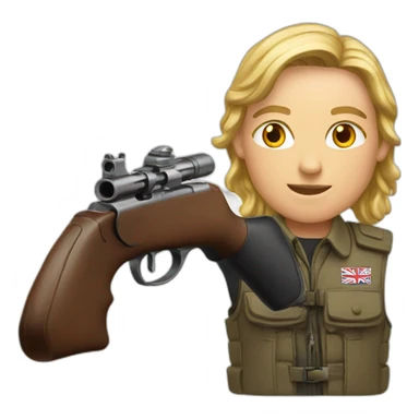 englishshooting sticker