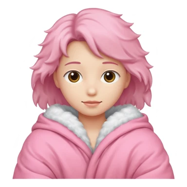 edredom rosa se carinha sticker