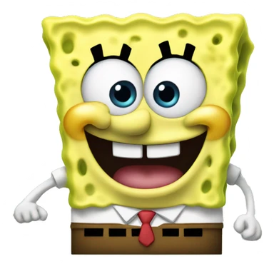 really happy spongebob  sticker