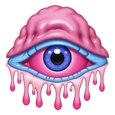 Make blue 777666 have pink eyes and and make the style steal a brainrot sticker