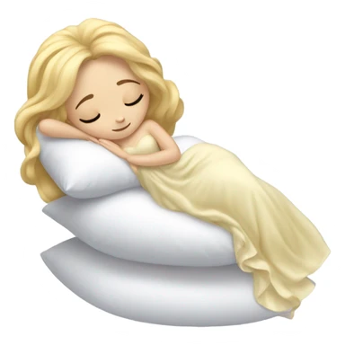 Blonde Princess asleep  sticker