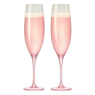 Pink champagne glasses  sticker