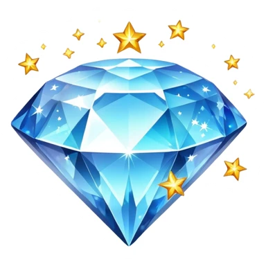 Game diamond game with stars around sticker