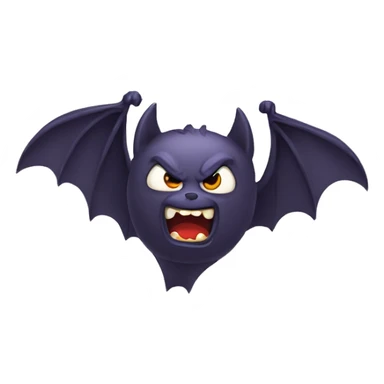 fighting angry bat sticker