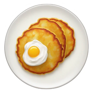 potato pancakes with sour cream sticker