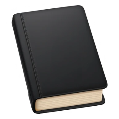 book with completely black pages sticker