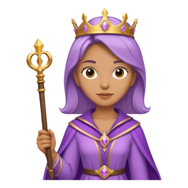 woman, Egypt, lilac, scepter sticker