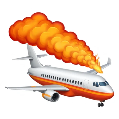 airplane jet fuel fire sticker