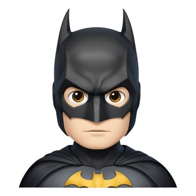 BATMAN LOGO, WHITE PERSON  sticker