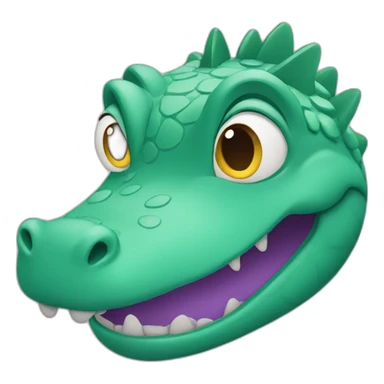 lila croc sticker