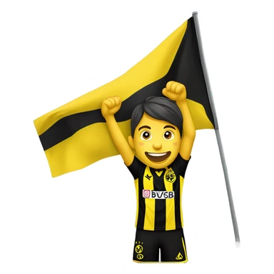 BVB fan cheering sticker