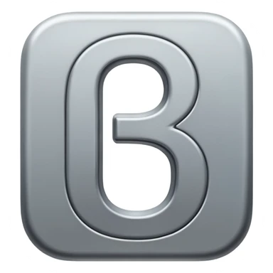 the number "2" all grey sticker