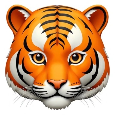 tiger face with HYPE text for Twitch emote sticker