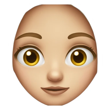 girl with big eyes sticker