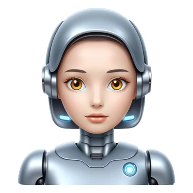 girl ai robot sticker