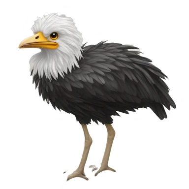 Autruche la tête dans le sable sticker