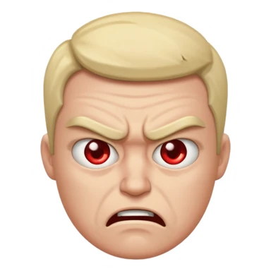 Angry with sad sticker