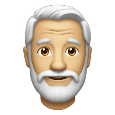 old bearded harold smile sticker