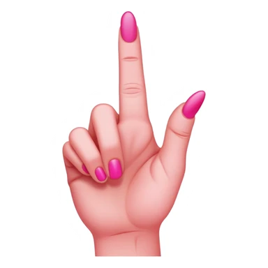 Hot pink middle finger  sticker