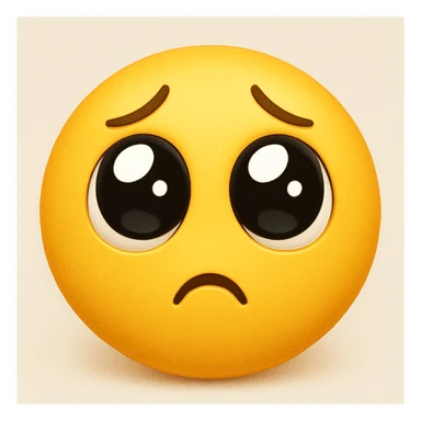 yellow emoji with a pleading face sticker