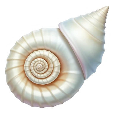 White conch shell  sticker
