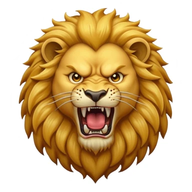 Angry lion sticker