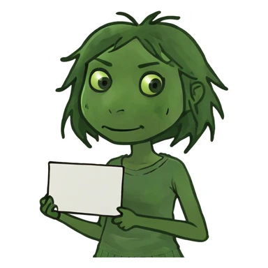 begging girl  sticker