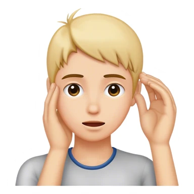 scratches head  sticker