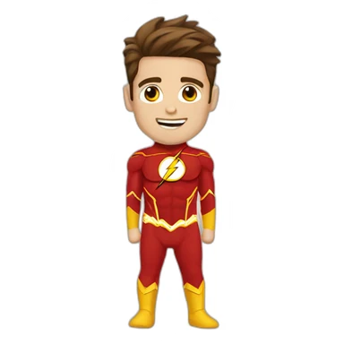 Flash barry allen costume sticker