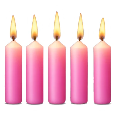 Pink candles sticker