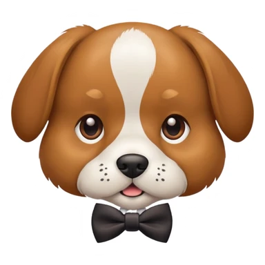  Perro con moño  sticker