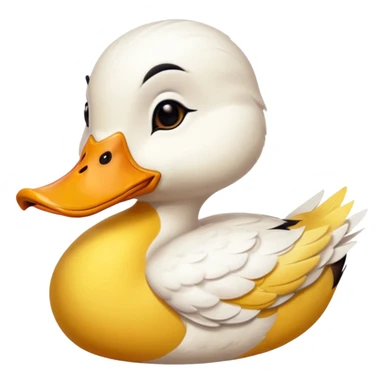 kissing duck sticker