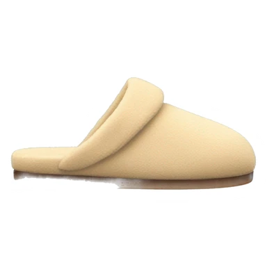 beige house slippers sticker