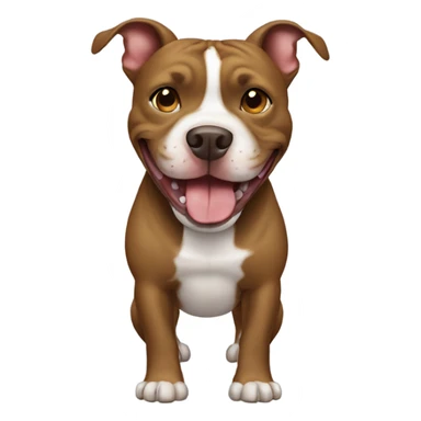 Pitbull smiling sticker
