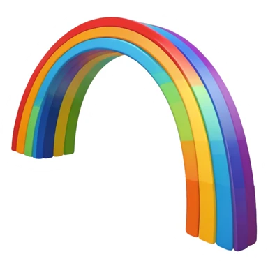 A rainbow swas sticker