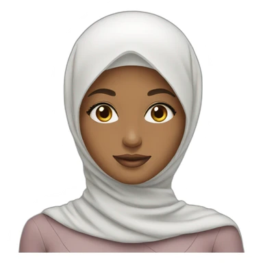 Beautiful hijab girl sticker